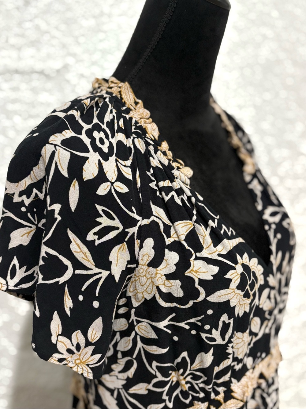 By Anthropologie Robin Tiered Mini Dress Size XXS - Picture 7 of 13